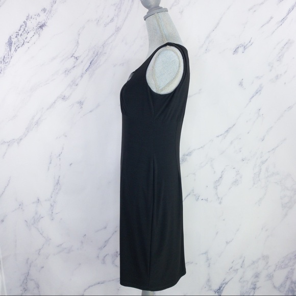David Meister | Black Sleeveless Sheath Dress - Picture 2 of 9